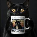 Axyaa Funny Cat Mug Office Simple Ceramic Tea Cup Friends Gift