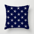 Axyaa Blue Mediterranean Compass Anchor Pillow Cover 45x45cm