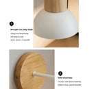 Axyaa Nordic Wood LED Wall Lamp for Home Decor
