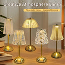 Axyaa Crystal LED Table Lamp: Rechargeable Dimmable Night Light for Atmosphere
