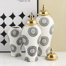 Axyaa Chinese Style Vase Ornaments | Luxury Living Room Decor | TV Cabinet & Dining Table Decoration