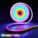 Axyaa RGBIC Neon LED Strip Lights with Bluetooth Control - Perfect for Home Party Decor