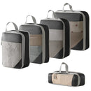 Axyaa Mesh Compression Packing Cubes Set - Waterproof Travel Storage Bags