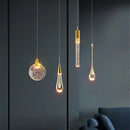 Axyaa Bubble Crystal Pendant Lights: Elegant Indoor Hanging Lamp for Home Decor