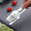 Axyaa Crown Hollow Stainless Steel Food Clip - Non-slip Kitchen Tongs
