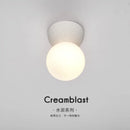 Axyaa Micro-Cement Ceiling Lamp for Porch & Cloakroom - Bright Lighting Solution
