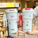 Axyaa Stainless Steel Vacuum Tumbler with Straw for Hot and Cold Drinks