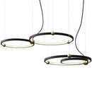 Axyaa Creative Light Circle Pendant - Modern Minimalist Bedroom and Living Room Art