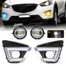 Axyaa LED Daytime Running Light Turn Signal Fog Lamp for Mazda CX5 CX-5 2015 2016