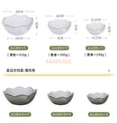 Axyaa Medium Glass Bowl, Household Tableware, Gold-Plated Fruit Salad Plate