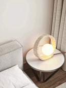 Axyaa Natural Yellow Cave Stone LED Floor Lamp for Indoor Decor Lighting