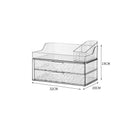 Axyaa Water Ripple Makeup Organizer: Transparent Box for Lipsticks, Face Masks, Skincare Products.