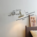 Axyaa Swing Arm LED Wall Sconce Modern Stair Light Pull Chain Switch