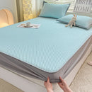 Axyaa Cooling Mattress Cover: Smooth Fiber, Breathable Flat/Fitted Sheet, Skin-friendly