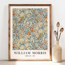 Retro William Morris Flower Wall Art Prints by Axyaa - Aesthetic Room Decor