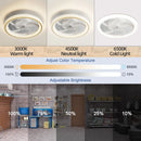 Axyaa LED Ceiling Fan Light: Remote Control, Infinite Dimming, Adjustable Wind Speed