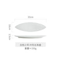 Axyaa Long Leaf Plate - Premium Ceramic Sushi Platter
