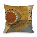 Axyaa Golden Halo Vintage Wood Grain Cushion Cover for Living Room Sofa