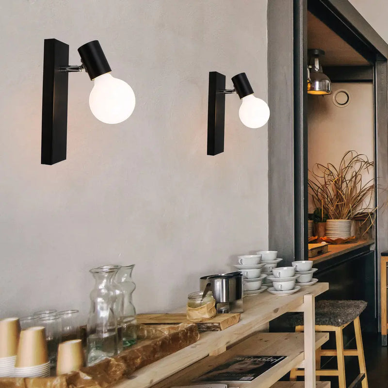 Axyaa Vintage Wood Wall Lamp Sconce Pendant Ceiling Light Fixture