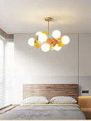 Axyaa Modern Glass Ceiling Lamp for Kids Room and Living Room