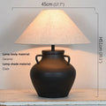 Axyaa Ceramic Table Lamp for Home and Hotel Living, Bedroom, Study, and Desk Lighting