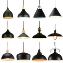 Axyaa Vintage Iron Black Pendant Lights for Modern Living Room Dining Area