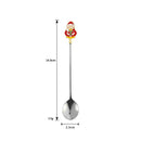 Axyaa Stainless Steel Christmas Dessert Set - Creative Cartoon Cutlery