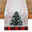 Axyaa Christmas Snowflake Table Runner - Farmhouse Dining Decor