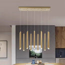 Axyaa Crystal Stair Chandelier - Modern LED Ceiling Light for Living Room