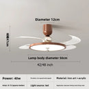 Axyaa Minimalist Ceiling Fan Pendant Light for Dining Room and Living Room