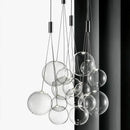 Axyaa Glass Chandeliers LED Pendant Light for Bedroom Living Room Dining Room