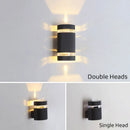 Axyaa LED Outdoor Wall Lamp Acrylic Waterproof IP65 Up Down Sconce Lighting