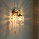 Axyaa Crystal Vintage LED Wall Lights Pull Chain Switch Stair Light Fixtures