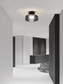 Axyaa Glass Ceiling Lamp Modern Minimalism LED Copper Lighting