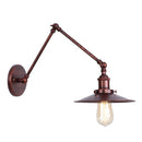 Axyaa Industrial Iron Long Arm LED Wall Sconce - E27 Socket