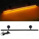 Axyaa Car Strobe Lights 96LED Flashing Windshield Bar in Red Blue Amber White Green