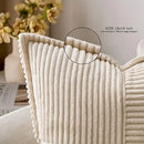 Boho Striped Pillow Covers for Sofa Bed Living Room Decor - Axyaa
