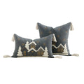 Axyaa Christmas Embroidered House Throw Pillowcase Cojines Cotton Beige Cover