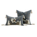 Axyaa Christmas Embroidered House Throw Pillowcase Cojines Cotton Beige Cover
