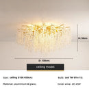 Luxury Axyaa Branch LED Pendant Lights, Gold Lustre Aluminium Lamparas