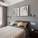 Axya Swing Arm LED Wall Lamps: Modern Adjustable Indoor Bedside Lighting Sconce