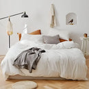 Axyaa 4-Piece Queen Size Dark Olive Green Duvet Cover Set