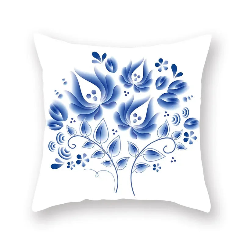 Geometric Mandala Flower Print Pillowcase for Home Decor by Axyaa