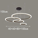 Axyaa LED Pendant Chandeliers Modern Indoor Lighting for Living & Dining Room