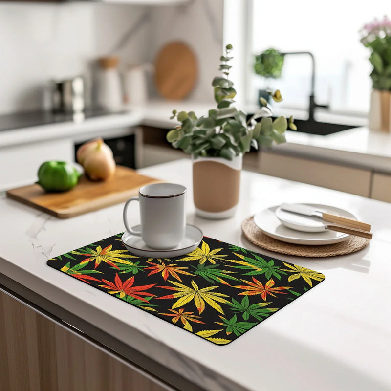 Axyaa Diatom Kitchen Drain Pads: Absorbent, Simple, Branded Bowls & Tableware Mat