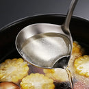 Axyaa Stainless Steel Colander Scoop with Anti-slip Handle for Kitchen Utensils
