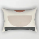 Axyaa Geometric Leaf Plant Print Pillowcase - Modern Nordic Sofa Cushion Cover