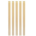 Axyaa Japanese Sushi Chopsticks Set Reusable Alloy Korean Tableware Pair.