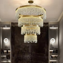 Axyaa Luxury Crystal Chandelier Pendant Lights for Living Dining Room
