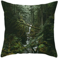 Axyaa Vintage Forest Pattern Pillow Case - Designer Sofa Cushion Cover